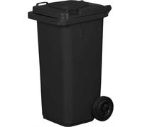 Poubelle 120 L Grande poubelle d'extérieur graphite