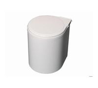 Poubelle 13L pour fixer le module de porte de la cuisine, blanc d'ouverture automatique du couvercle Emuca