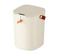 Poubelle 20L, Poubelle de Salle de Bain, Poubelle à Induction Automatique sans de 20 L Poubelle à capteur avec poignée pour Cuisine, Salle de Bain, Salon et Bureau (Crème)