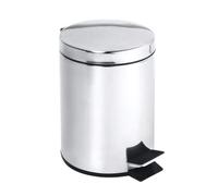 Poubelle 3L avec ouverture au pied, chrome brillant (104315022A)