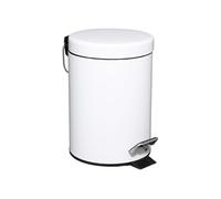 - Poubelle - 3L. - Métal - Blanc