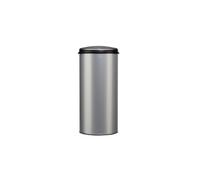 Poubelle 45l gris métal 93632