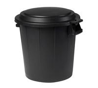 Poubelle 50L avec Couvercle - Bac 2 poignées et Couvercle Plat - Fabriqué en France