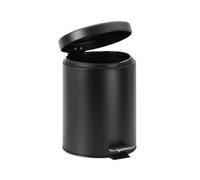 Poubelle 5L avec ouverture au pied, noir mat (104315010)