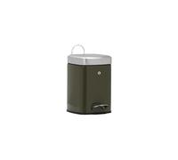 Poubelle 6 L en acier vert foncé HDSort