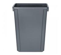 Poubelle 60 Litres en polypropylène gris SLIM