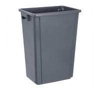 Poubelle 60 Litres en polypropylène gris, SLIM