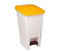 Rossignol Poubelle Mobily 60 L rectangulaire à pédale jaune