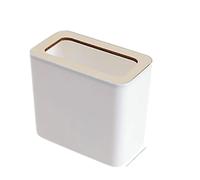 Poubelle à anneau de presse en bois 2 pièces - bureau et cuisine