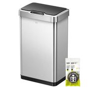 Poubelle à capteur, 50 litres, poubelle de cuisine automatique