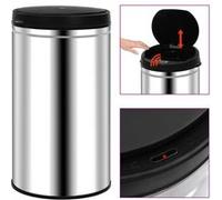 vidaXL Poubelle automatique à capteur 60 L inox