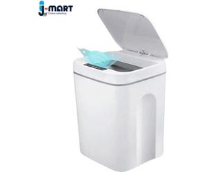 Poubelle à capteur J-Mart - Poubelle automatique - Poubelle intelligente - Poubelle électrique - 16 litres - 20,5 x 21,5 x 34