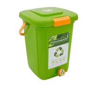 Poubelle à compost de cuisine, poubelle bio avec couvercle et poignée, grand seau à compost de cuisine, poubelle pour cuisines, balcons, jardins (20 l)