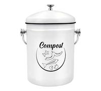 Poubelle À Compost pour Cuisine - Conteneur De Comptoir Résistant Aux Odeur | Collecteur De Déchets Organiques Résistant À La Rouille, Seau De Stockage De Déchets Alimentaires D'intérieur | Pour Comptoir