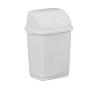 Poubelle à couvercle basculant Rossignol Clap blanche 5 L