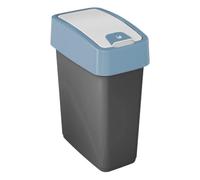 keeeper Poubelle Magne rectangulaire à couvercle basculant 10 L Bleu