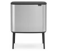 Poubelle à couvercle tactile BO 11 + 23 l, acier mat, Brabantia