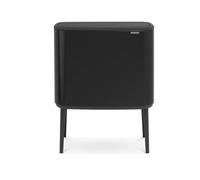 Poubelle à couvercle tactile BO 11 + 23 l, noir mat, Brabantia