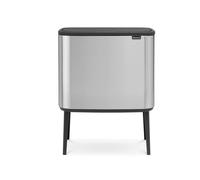Poubelle à couvercle tactile BO 3 x 11 l, acier mat, Brabantia