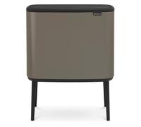 Poubelle à couvercle tactile BO 3 x 11 l, platine, Brabantia
