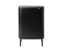 Poubelle à couvercle tactile BO HI 60 l, noir, Brabantia