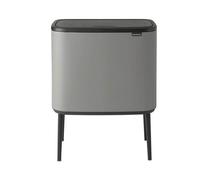 Poubelle à couvercle tactile BO TOUCH BIN 3 x 11 l, gris minéral, Brabantia