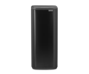 Poubelle à couvercle tactile BO TOUCH BIN 30 l, noir mat, acier, Brabantia
