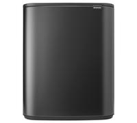 Poubelle à couvercle tactile BO TOUCH BIN 60 l, gris foncé, acier, Brabantia