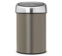 Poubelle à couvercle tactile TOUCH BIN 3 l, platine, Brabantia