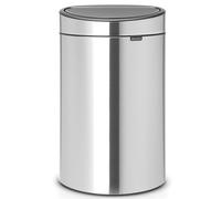 Brabantia - Touch Bin New Recycle 10 + 23L, Acier Mat Anti-Trace de Doigts