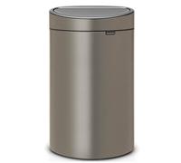 Poubelle à couvercle tactile TOUCH BIN NEW 40 l, platine, Brabantia