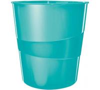 Poubelle à Papier Design en plastique solide 15 litres - Menthe