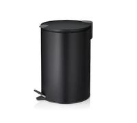 Poubelle à pédale 12l noir - 10642 - Mats - KELA LINE