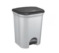 Poubelle à pédale 2 bacs pour tri 2 x 11 litres