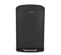 Les Collectors Poubelle à pédale pour la cuisine N°531, Acier inoxydable, Gris anthracite, Capacité 20 l