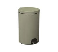 Poubelle à pédale 20l gris vert 90246