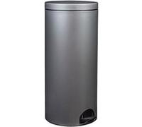 Poubelle à pédale 30 l gris - Rossignol - 90231 - Élora