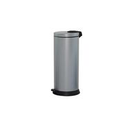 Rossignol Poubelle à pédale Magic 94067 - 30 L - Gris métal