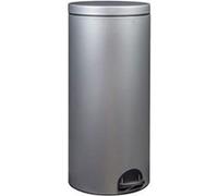 Rossignol Poubelle à pédale Sania 90141 – 30 L gris métal
