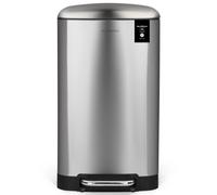 Les Collectors Poubelle à pédale N°712 / Inox/argent, 30 L/seau intérieur amovible/rectangulaire