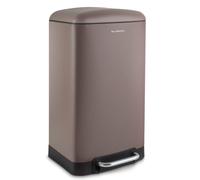 Les Collectors no 883 Poubelle, Taupe, 40 litres, Poubelle à pédale, Poubelle à pédale