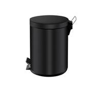 Poubelle à Pédale 5 L Noir Récipient à Déchets Ordures Conteneur Recyclage