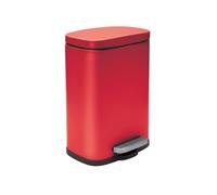 Poubelle à pédale Acier AKIRA 5L Rouge mat Spirella