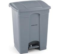AmerBox Tret-Abfalleimer, 68L, Hellgrau, 490x410x(H)660mm