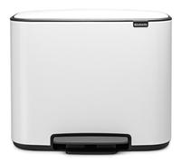 Poubelle à pédale BO 3 x 11 l, blanc, Brabantia