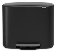 Poubelle à pédale BO 3 x 11 l, noir, Brabantia