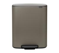 Poubelle à pédale BO 60 l, platine, Brabantia