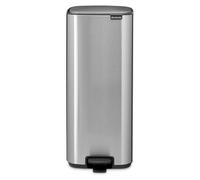 Poubelle à pédale Brabantia Bo, 30 l, rectangulaire, acier, acier, pédale, acier