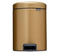 Poubelle à pédale Brabantia NewIcon 5 l, laiton patiné