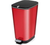 Poubelle à Pédale - Chic Bin Style - 42,5 L - Rouge - KIS